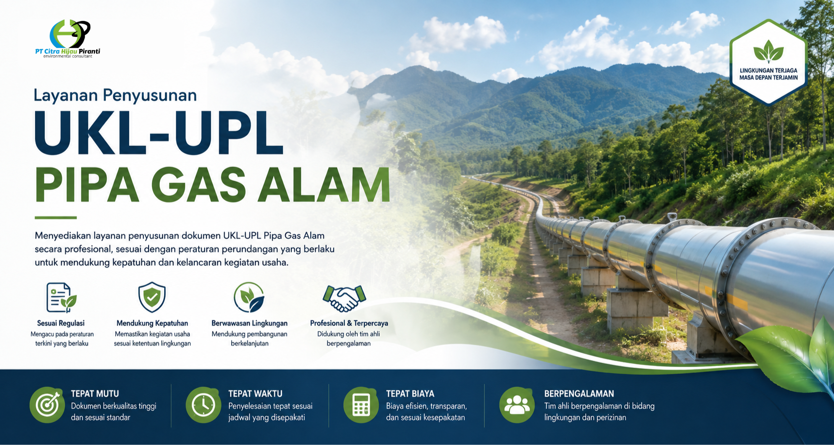 UKL UPL Pipa Gas Alam