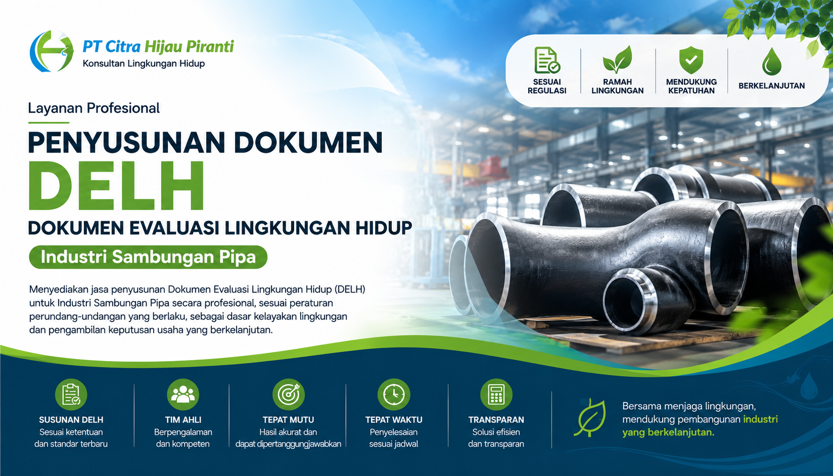 Dokumen Evaluasi Lingkungan Hidup (DELH) Industri Sambungan Pipa